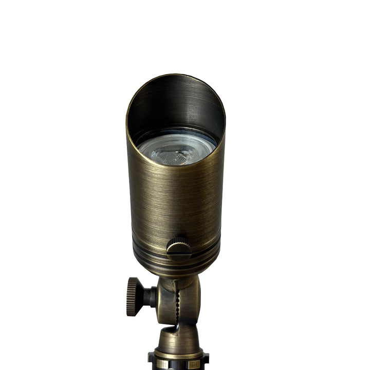 Outdoor Landscape Lighting LED 12V Low Voltage SPB02 4x/8x/12x Package 12V Low Voltage Small Directional Bullet Brass Spotlight Outdoor Landscape Lighting 2W 3000K Bulb