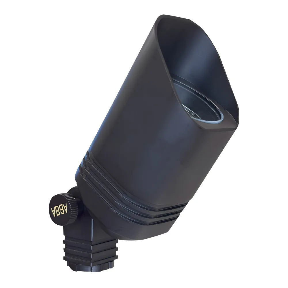 Outdoor Landscape Lighting LED 12V Low Voltage SPB03 Cast Brass Spot Light | Lamp Ready 12V Low Voltage Landscape Light Black Brass