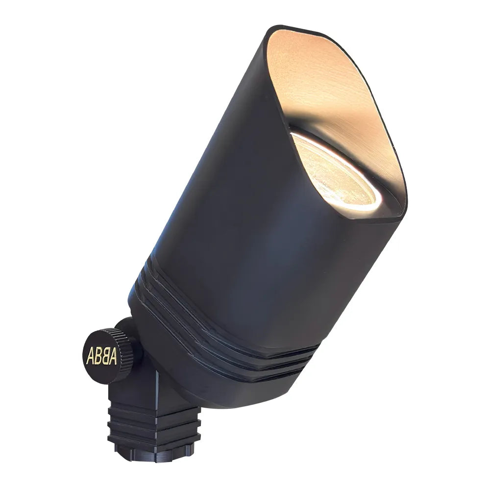 Outdoor Landscape Lighting LED 12V Low Voltage SPB03 Cast Brass Spot Light | Lamp Ready 12V Low Voltage Landscape Light