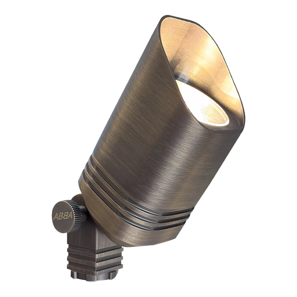 SPB03 Cast Brass Spot Light | Lamp Ready Low Voltage Landscape Light