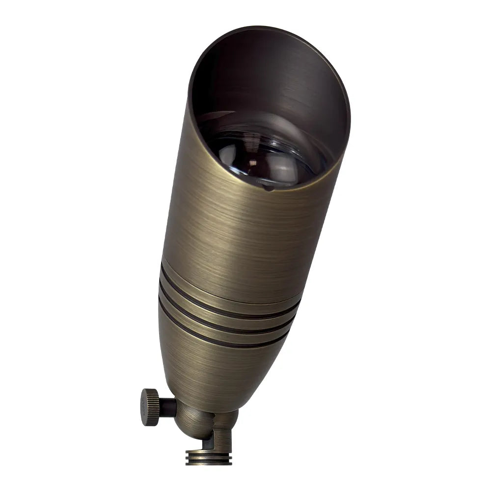 Outdoor Landscape Lighting LED 12V Low Voltage Complete Brass Landscape Lighting Kit: Spotlights, Path Lights, Transformer, Wire & All Required Components