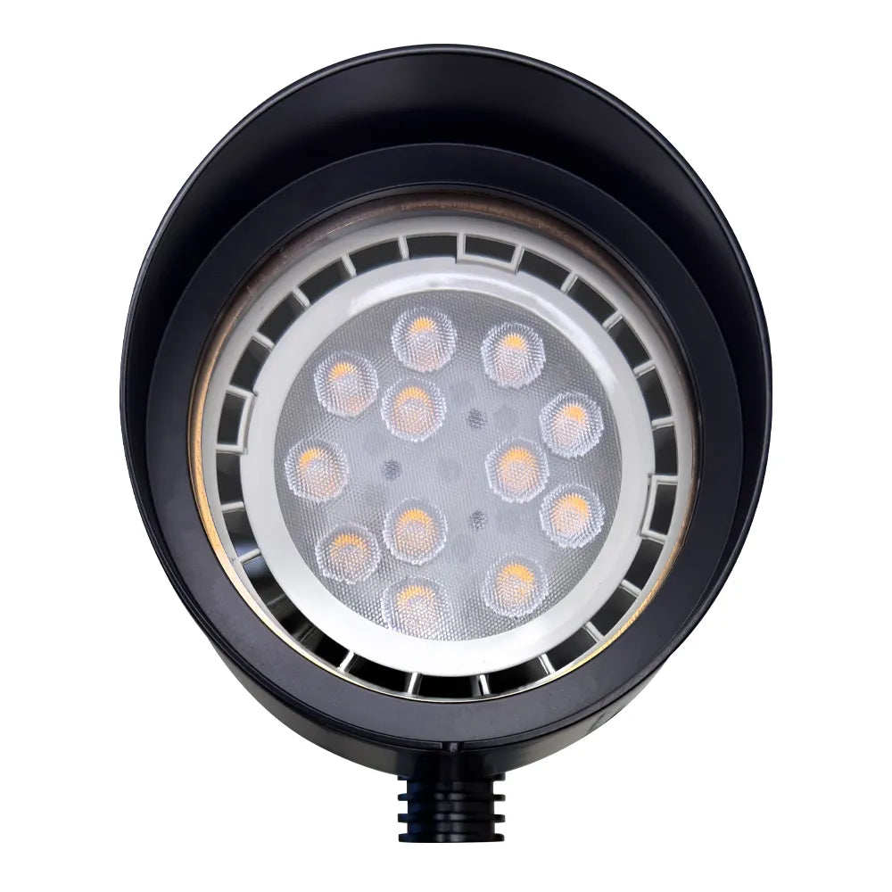Outdoor Landscape Lighting LED 12V Low Voltage SPB07 4x/8x/12x Brass Outdoor Floodlight 12V Low Voltage LED Landscape Lighting Package with PAR36 10W 160° 3000K Bulb