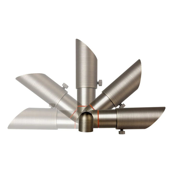 SPB08 Cast Brass Spotlight | 5W 3000K Warm White Integrated LED 12V Low Voltage Landscape Light