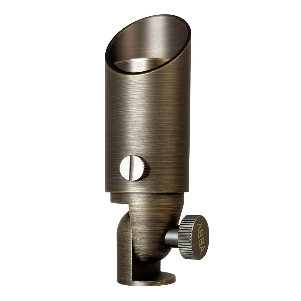 SPB08 Cast Brass Spotlight | 5W 3000K Warm White Integrated LED 12V Low Voltage Landscape Light