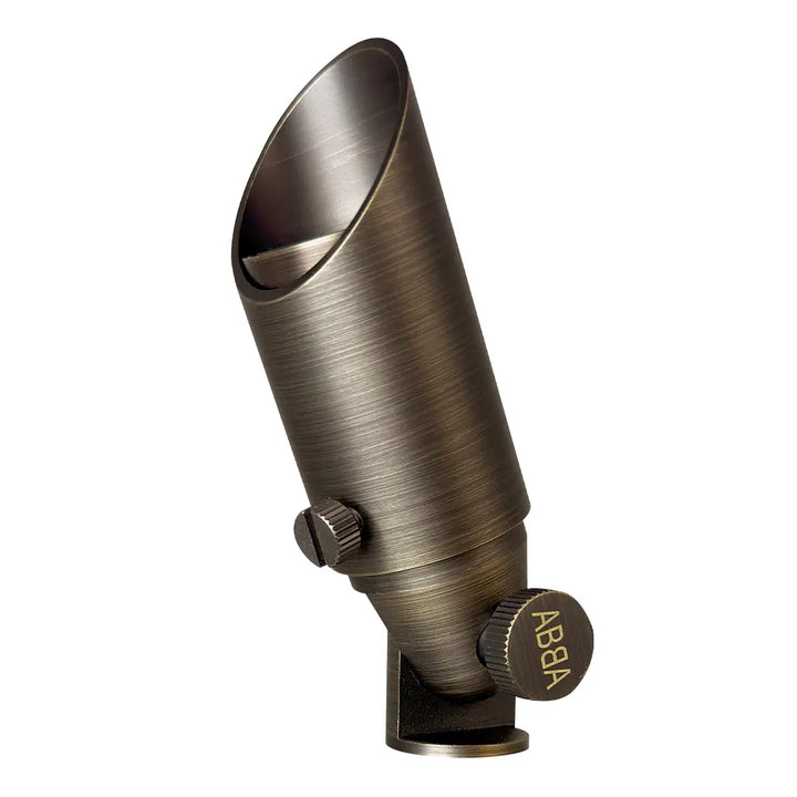 SPB08 Cast Brass Spotlight | 5W 3000K Warm White Integrated LED 12V Low Voltage Landscape Light