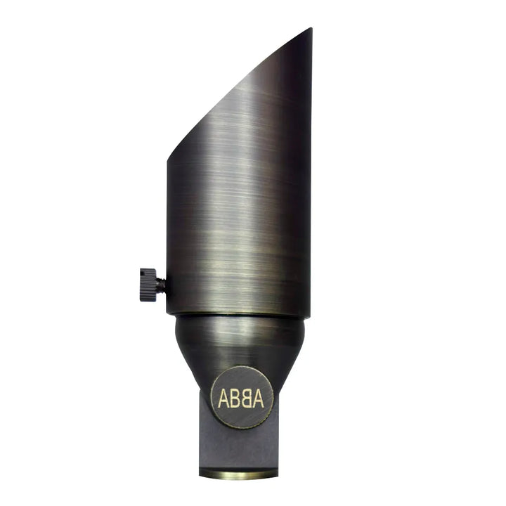 SPB10 Cast Brass Spotlight | 8W 3000K Warm White Integrated LED Low Voltage Landscape Light