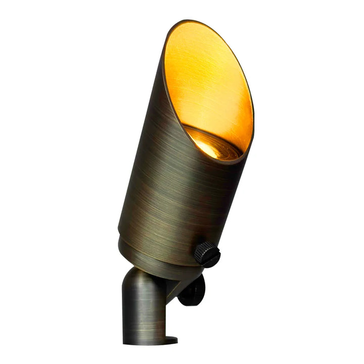 SPB10 Cast Brass Spotlight | 8W 3000K Warm White Integrated LED Low Voltage Landscape Light