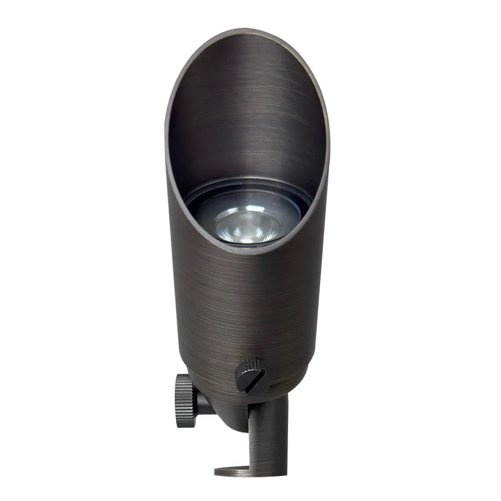 SPB10 Cast Brass Spotlight | 8W 3000K Warm White Integrated LED 12V Low Voltage Landscape Light
