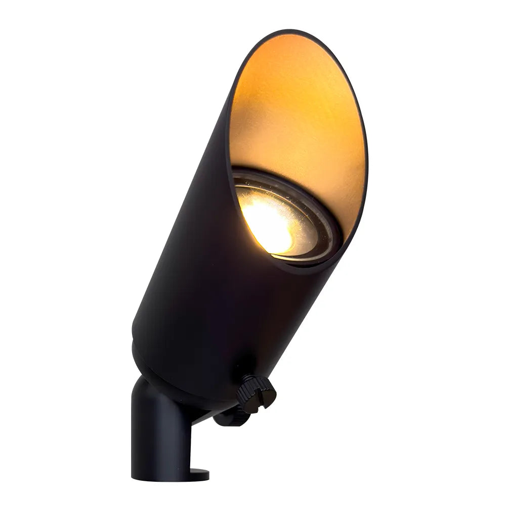 SPB10 Cast Brass Spotlight | 8W 3000K Warm White Integrated LED 12V Low Voltage Landscape Light