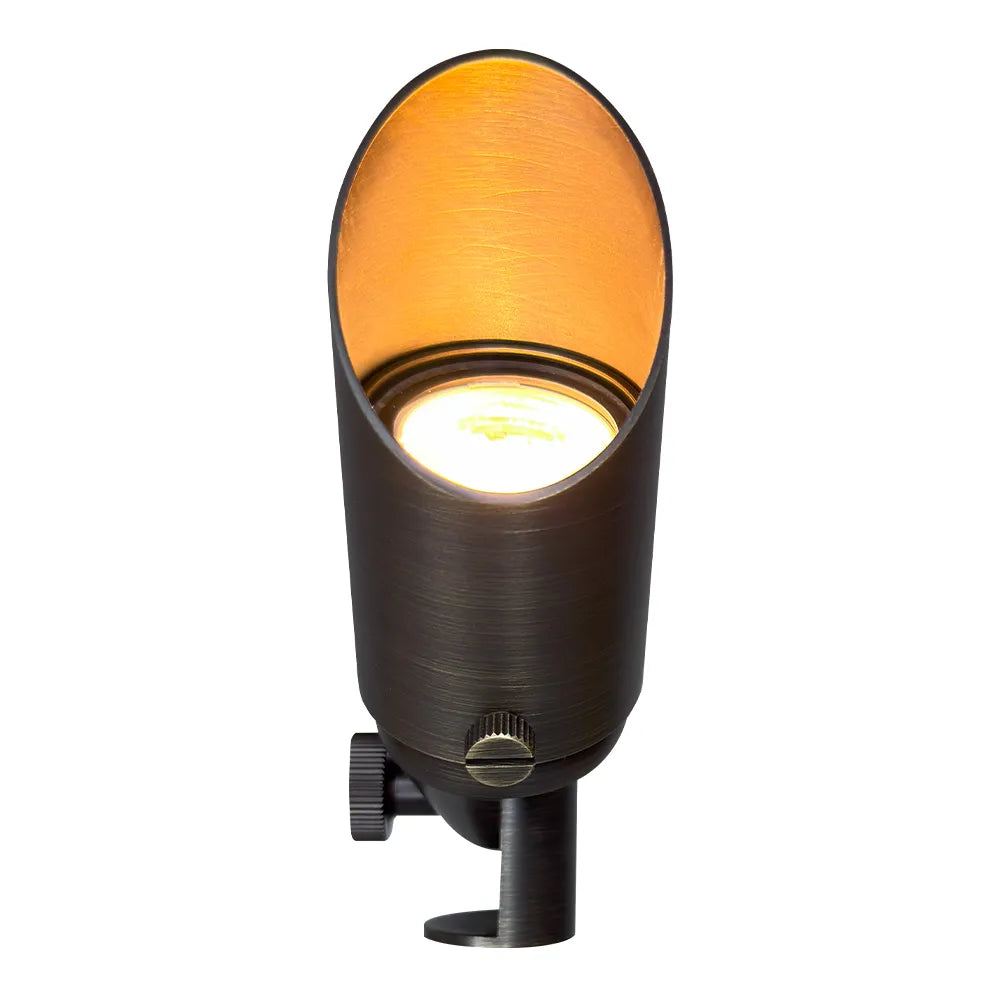 SPB11 Cast Brass Spotlight | Lamp Ready 12V Low Voltage Landscape Light