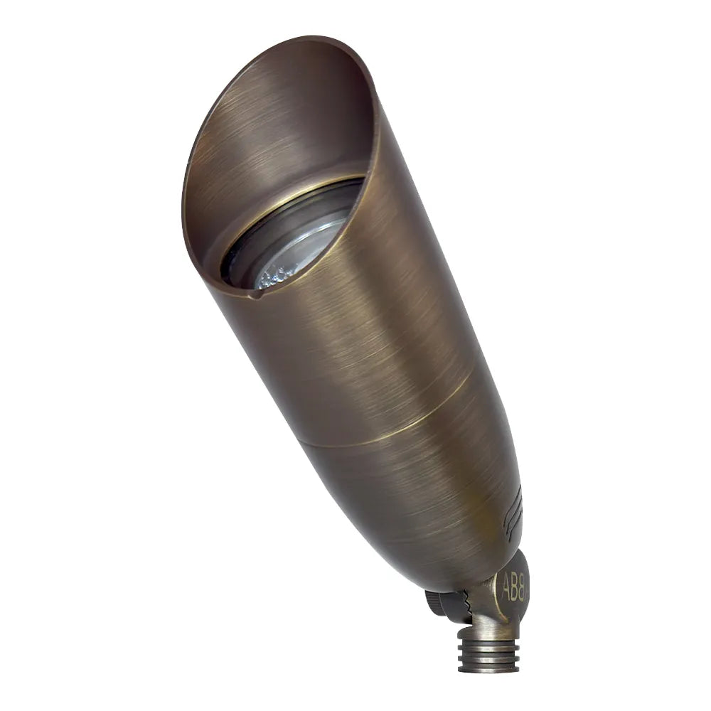 Outdoor Landscape Lighting LED 12V Low Voltage SPB13 4x/8x/12x Package 3W-12W Adjustable LED 12V Low Voltage Outdoor Landscape Lighting Bullet Style Brass Spotlight