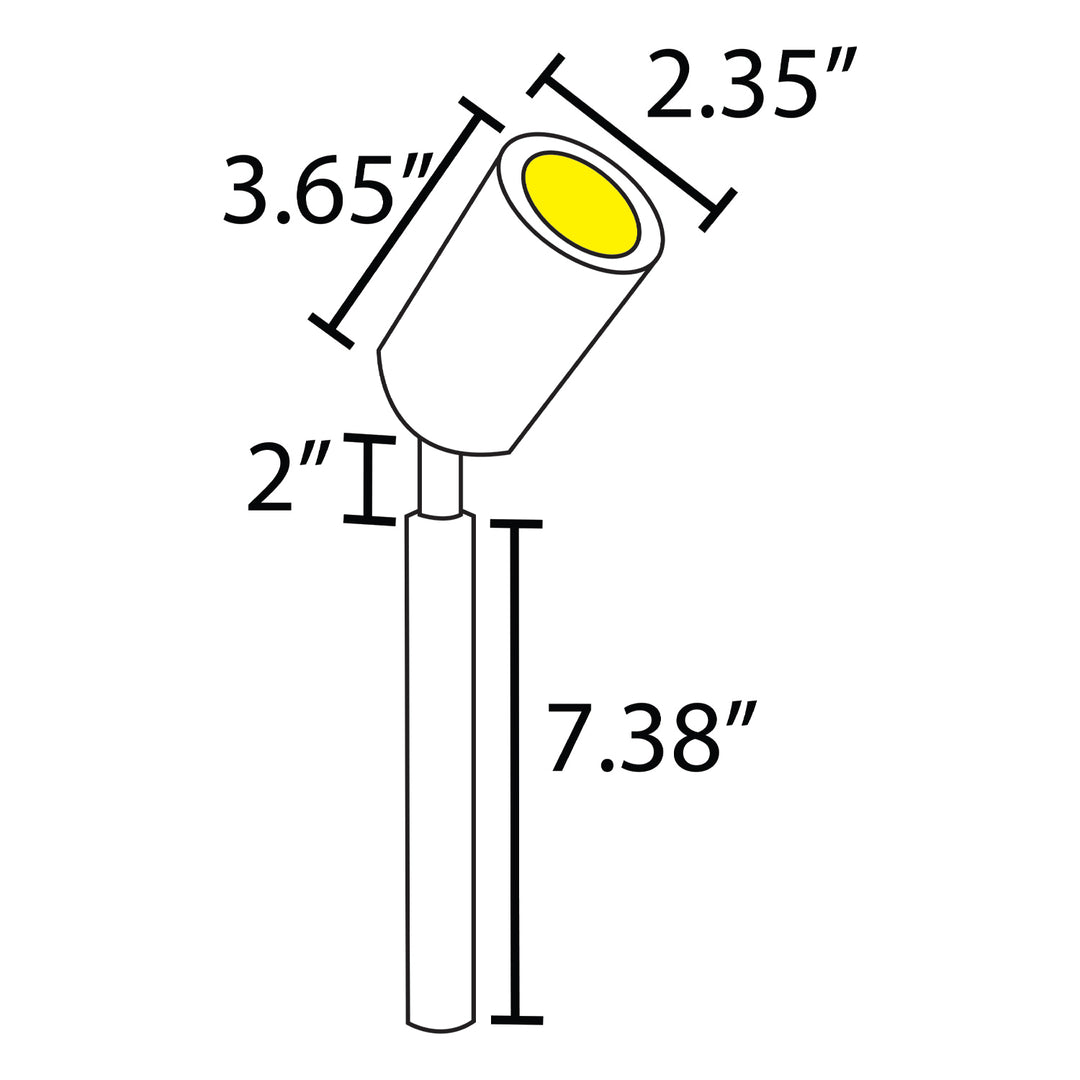 SPS02 Stainless Steel Spot Light | Lamp Ready Low Voltage Landscape Light
