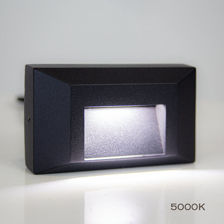 STA03 4W Luz de plataforma o paso rectangular de aluminio fundido de bajo voltaje para montaje en superficie LED