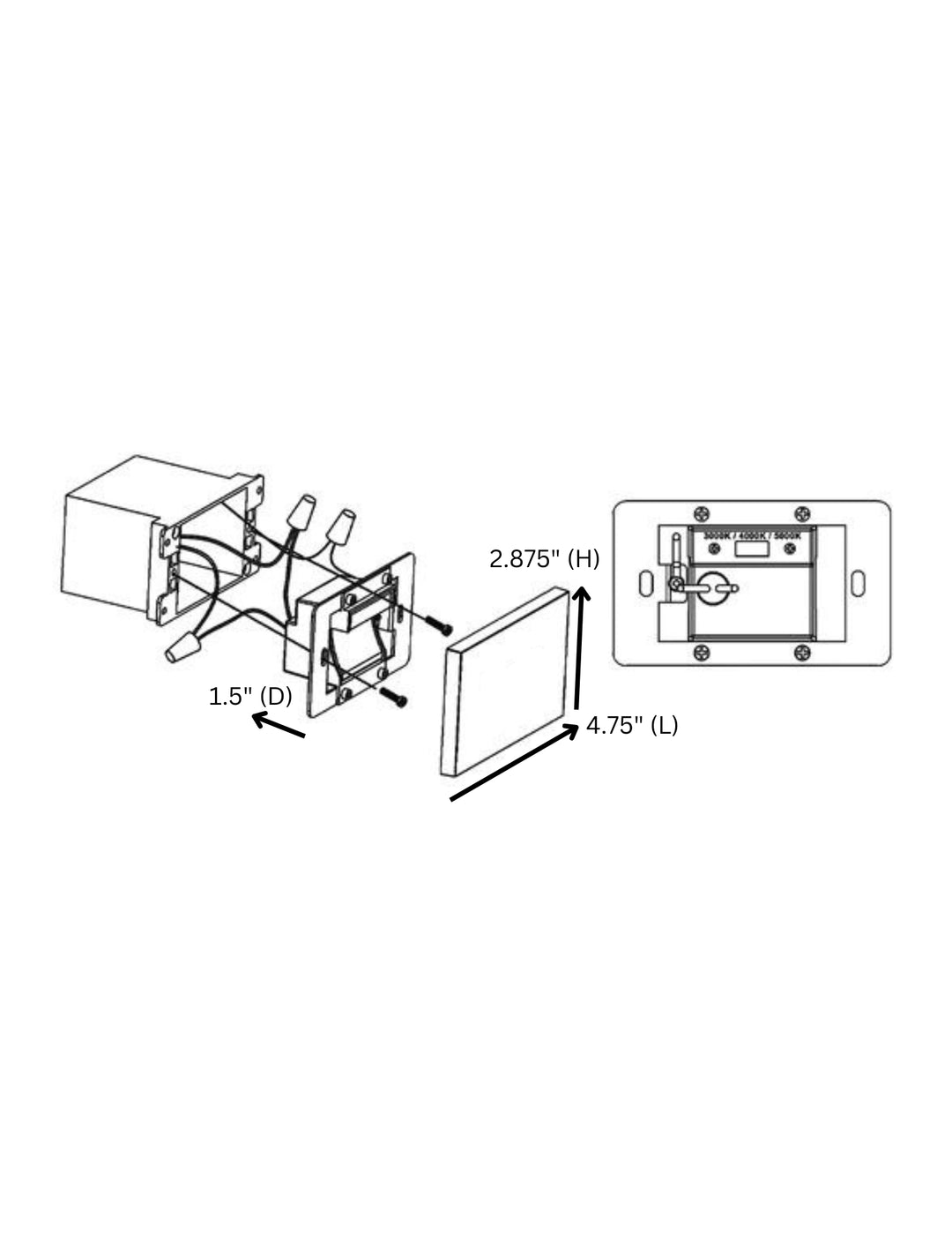 STA10 4x/8x/12x Package 3.5W 12V Low Voltage 3CCT Rectangular Waterproof Horizontal LED Aluminum Stair Step Light Fixture