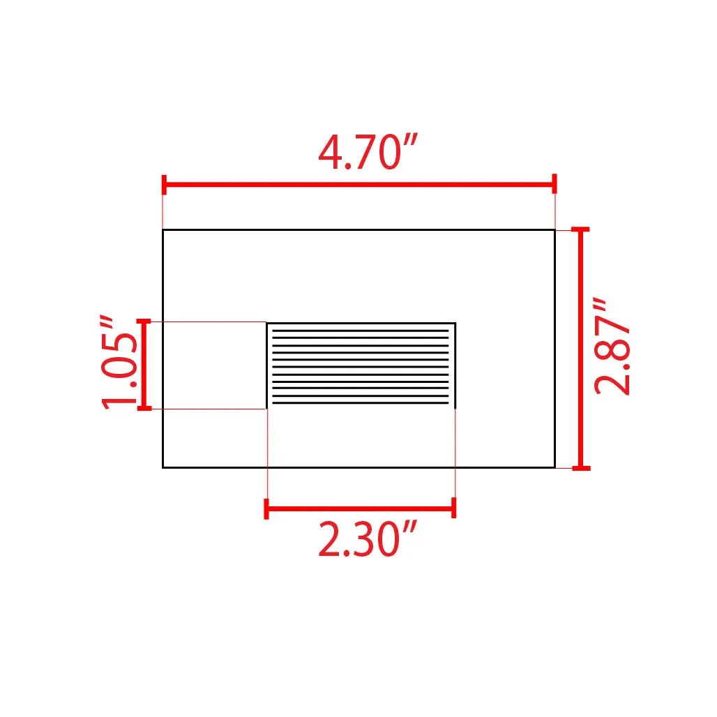 Outdoor Landscape Lighting LED 12V Low Voltage STA08 4x/8x/12x Package 3.5W 12V Low Voltage 3CCT Rectangular Waterproof Horizontal LED Aluminum Stair Step Light Fixture