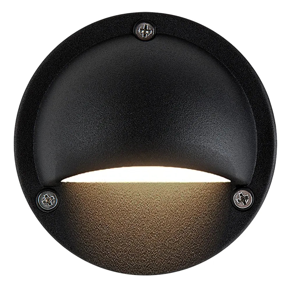 STA09 4x/8x/12x Package LED Round Aluminum Deck Light Surface Mount 12V Low Voltage Landscape Lighting with 3W 3000K Bulbs