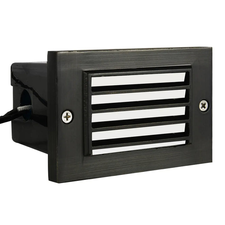 STB02 Cast Brass Step Light | Lamp Ready 12V Low Voltage Landscape Light