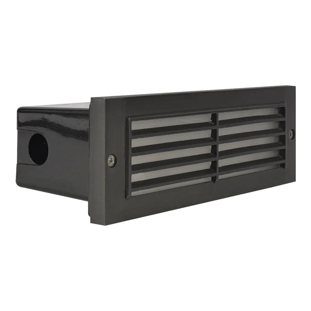 STB03 Cast Brass Step Light | Lamp Ready 12V Low Voltage Landscape Light