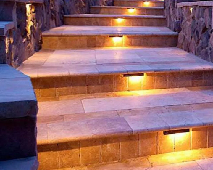 STB06 Cast Aluminum Hardscape Light | 3W 2700K or 3000K Warm White Integrated LED Low Voltage Landscape Light