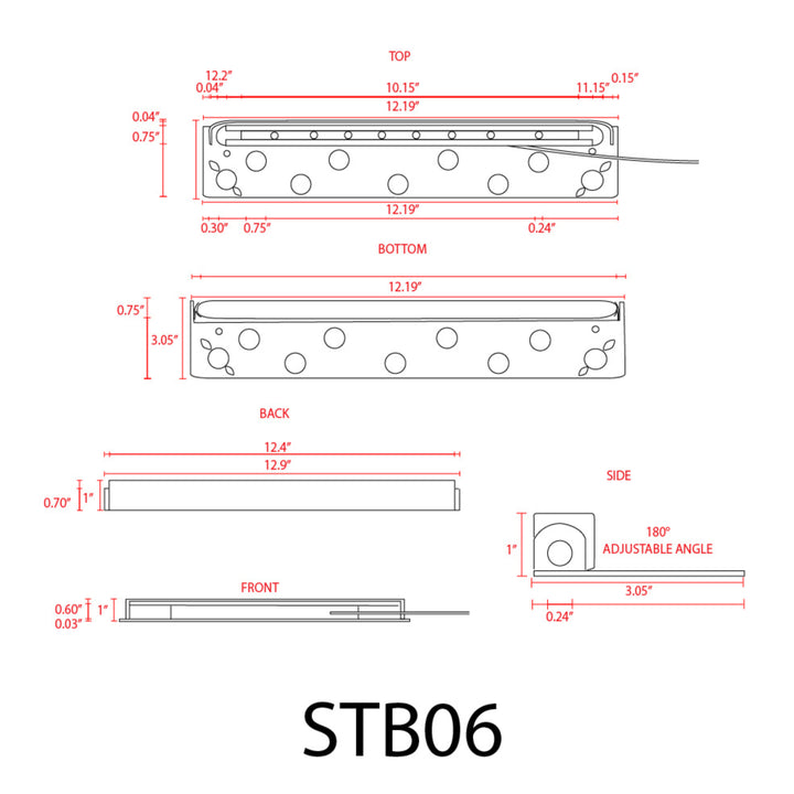 STB06 Cast Aluminum Hardscape Light | 3W 2700K or 3000K Warm White Integrated LED Low Voltage Landscape Light
