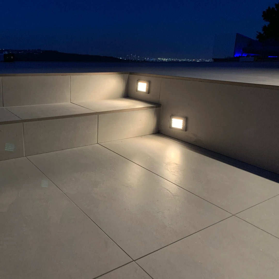 STB07 4x/8x/12x Package 2W LED Surface Mounted Horizontal Outdoor & Indoor Brass Step Light 12V Low Voltage