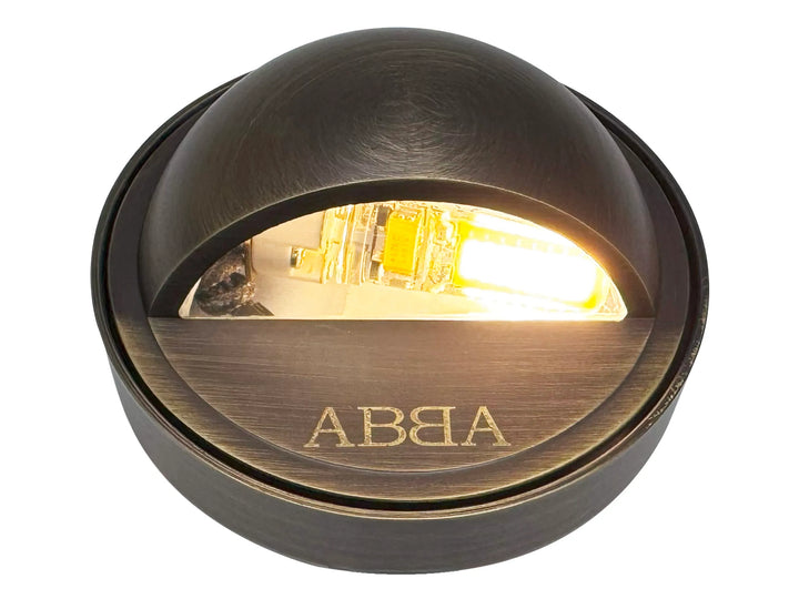 STB09 4x/8x/12x Package LED Round Deck Light Surface Mount Low Voltage Landscape Lighting 3W 3000K Bulb