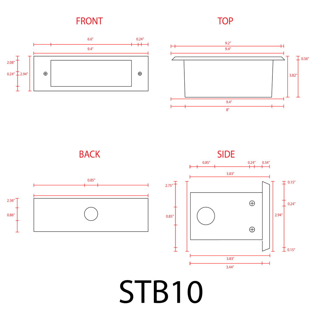 STB10 Cast Brass Step Light | 4W 3000K Warm White Integrated LED Low Voltage Landscape Light