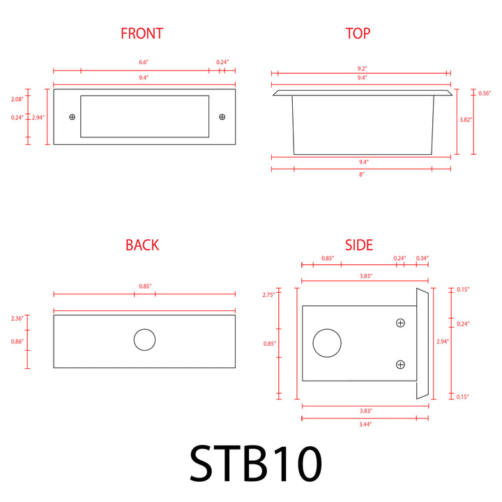 STB10 Cast Brass Step Light | 4W 3000K Warm White Integrated LED Low Voltage Landscape Light