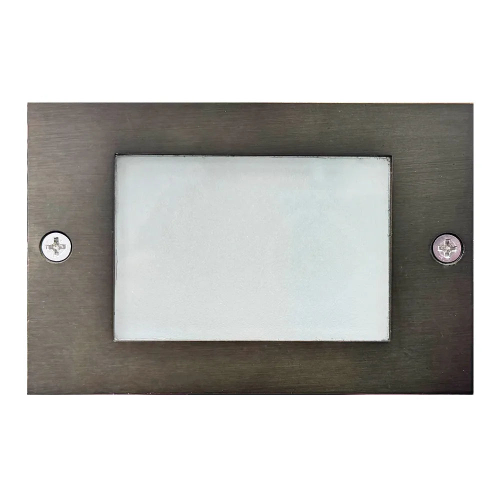 STB15 4x/8x/12x Package Horizontal Waterproof LED Brass Brick Lights Outdoor Edge Step Light 12V Low Voltage 3W 3000K Bulb