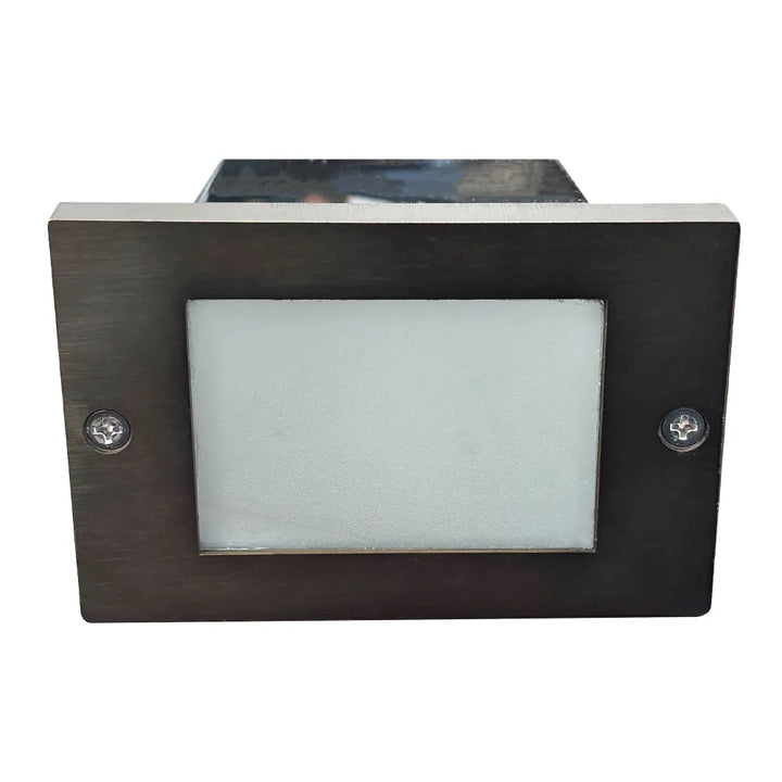 STB15 Cast Brass Step Light | Lamp Ready 12V Low Voltage Landscape Light