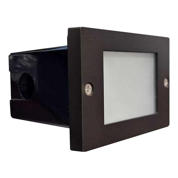 STB15 4x/8x/12x Package Horizontal Waterproof LED Brass Brick Lights Outdoor Edge Step Light 12V Low Voltage 3W 3000K Bulb