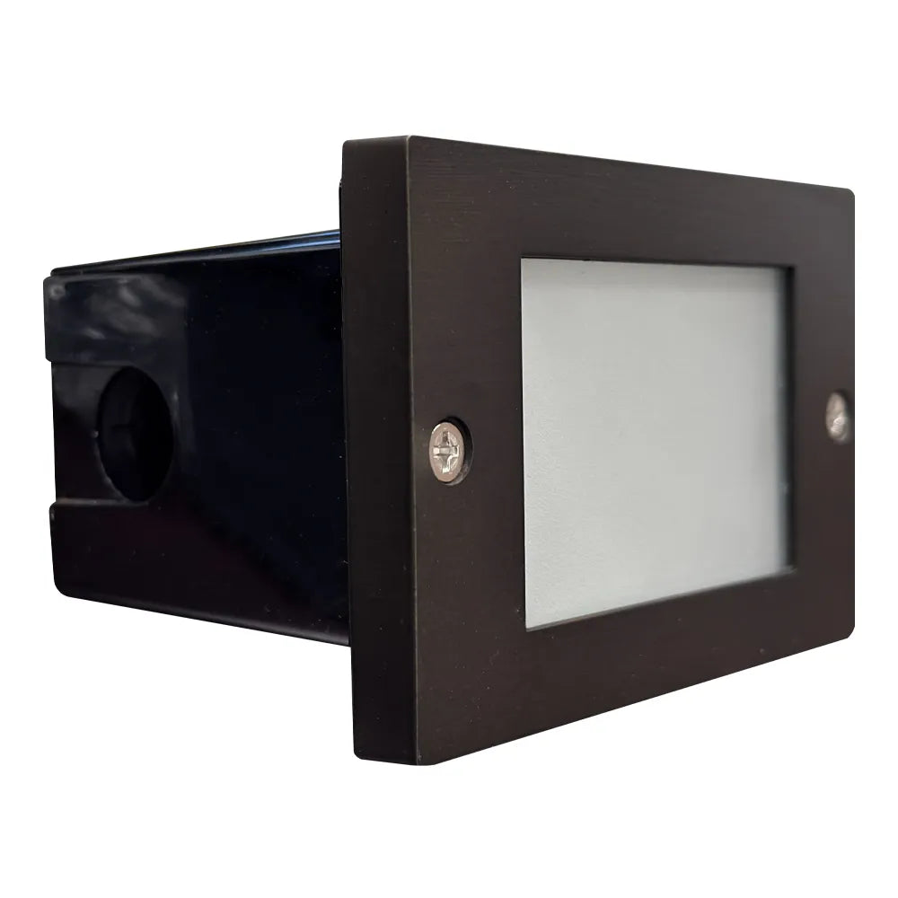 STB15 Cast Brass Step Light | Lamp Ready 12V Low Voltage Landscape Light