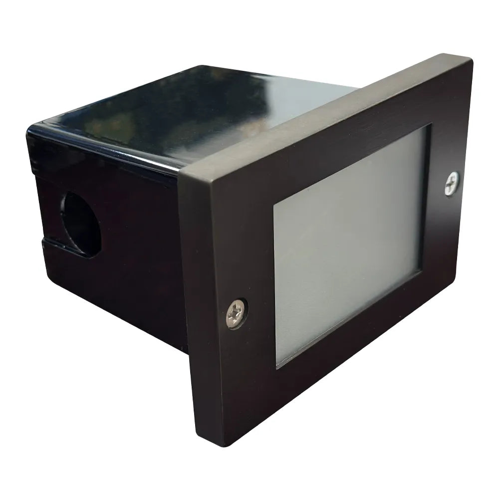 STB15 Cast Brass Step Light | Lamp Ready 12V Low Voltage Landscape Light