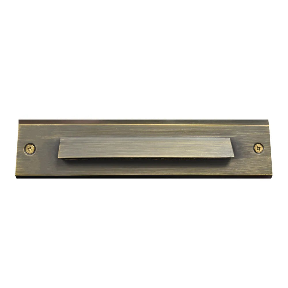 STB16 4x/8x/12x Package 2W LED Cast Brass 12V Low Voltage Surface Mounted Slim Horizontal Outdoor & Indoor Step Light