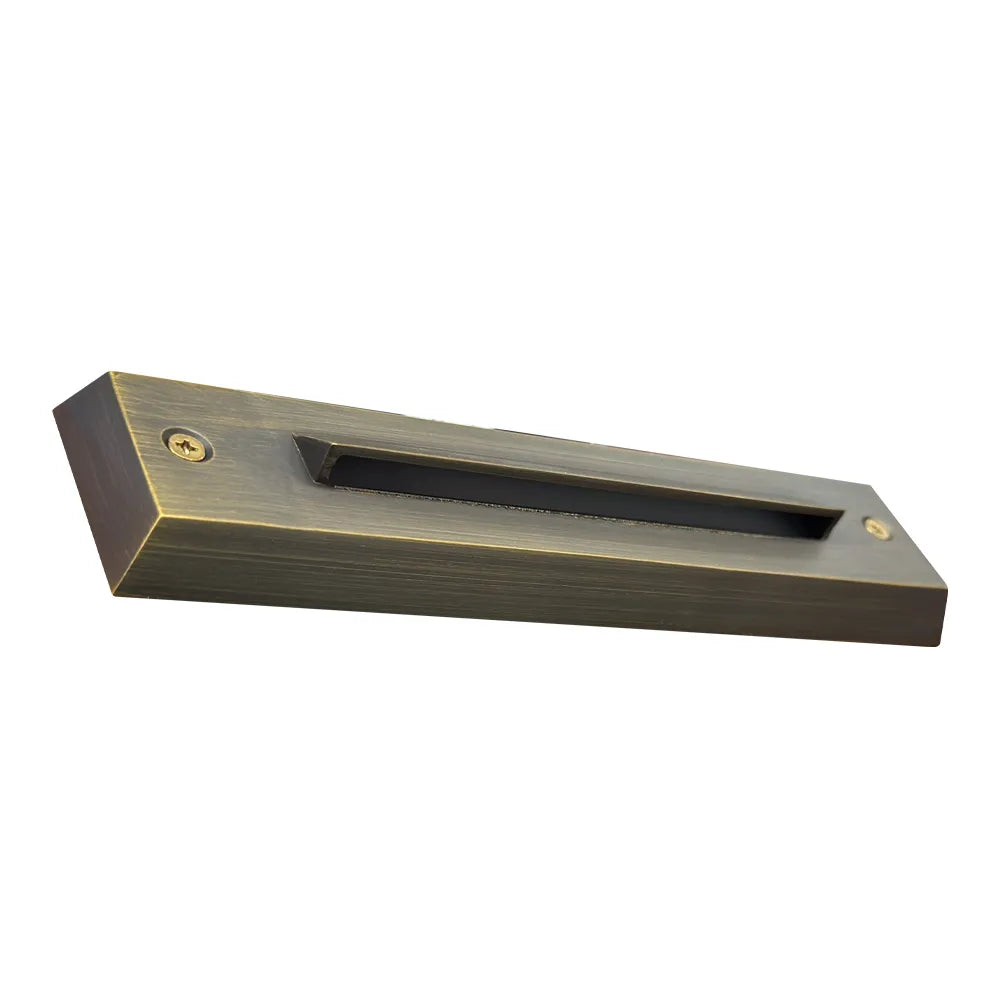 STB16 4x/8x/12x Package 2W LED Cast Brass 12V Low Voltage Surface Mounted Slim Horizontal Outdoor & Indoor Step Light