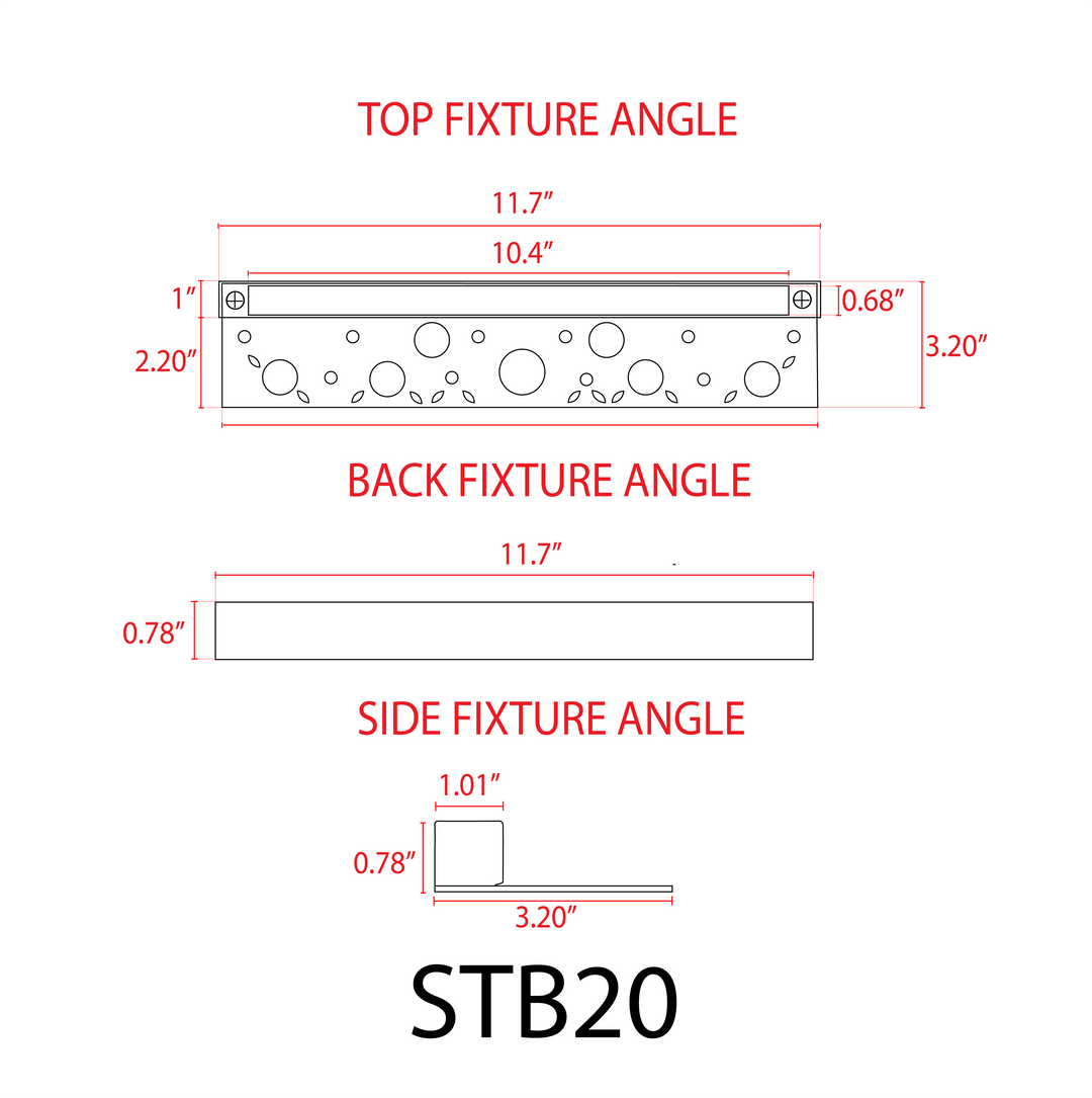 STB20 4x/8x/12x Package Brass Cast Brass Hardscape Light | 4W 12" Integrated LED 3000K Low Voltage Landscape Light