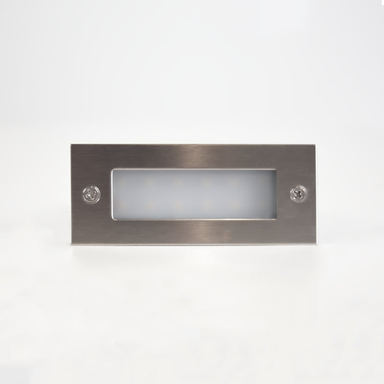 STS02 Stainless Steel Step Light | 3W 3000K Warm White Integrated LED Low Voltage Landscape Light