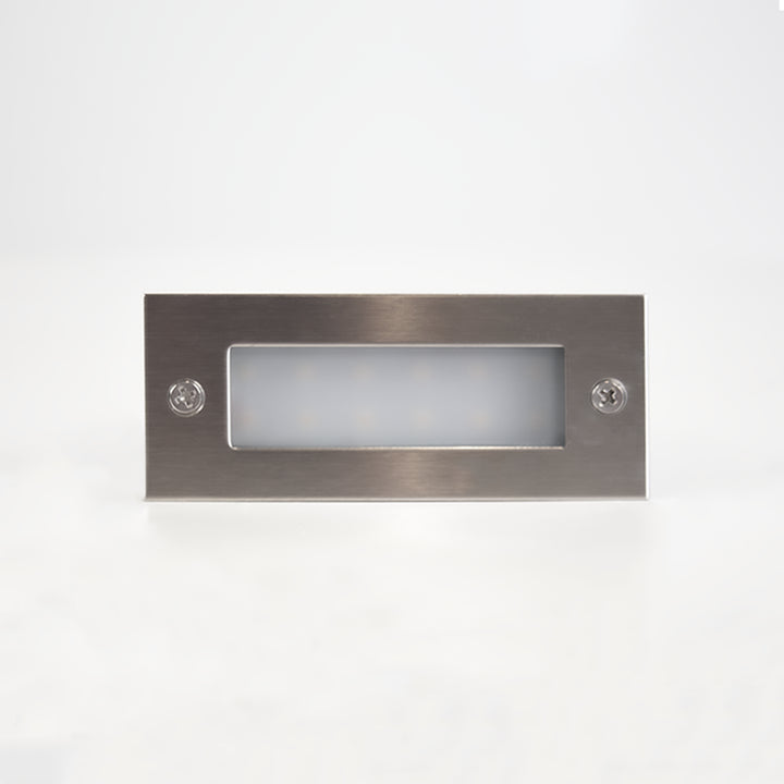 STS02 Stainless Steel Step Light | 3W 3000K Warm White Integrated LED Low Voltage Landscape Light