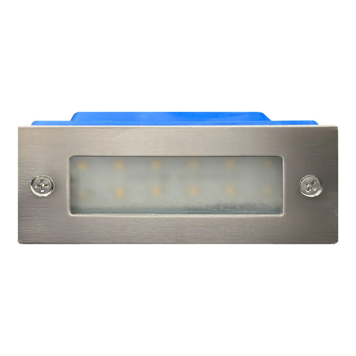 STS02 Stainless Steel Step Light | 3W 3000K Warm White Integrated LED 12V Low Voltage Landscape Light