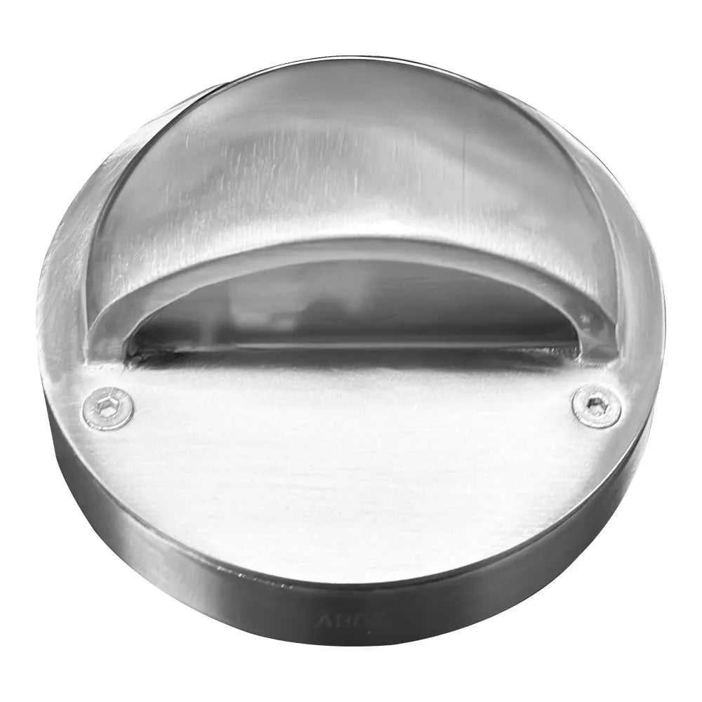 Outdoor Landscape Lighting LED 12V Low Voltage STS09 4x/8x/12x Package LED Round Stainless Steel Deck Light Surface Mount 12V Low Voltage Landscape Lighting 3W 3000K Bulb