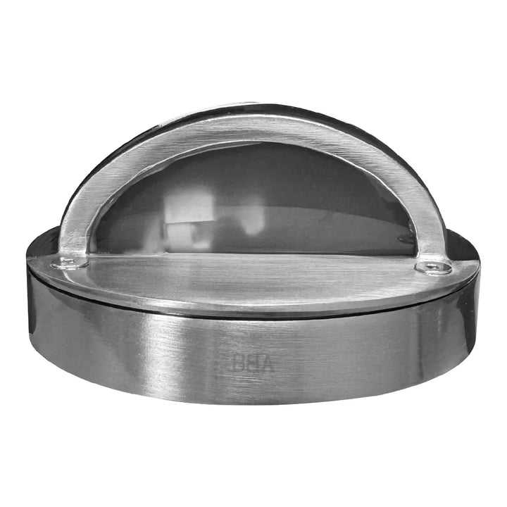 Outdoor Landscape Lighting LED 12V Low Voltage STS09 4x/8x/12x Package LED Round Stainless Steel Deck Light Surface Mount 12V Low Voltage Landscape Lighting 3W 3000K Bulb