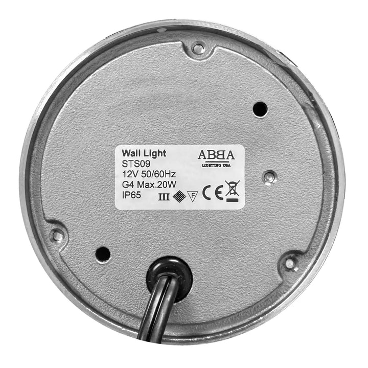 STS09 4x/8x/12x Package LED Round Stainless Steel Deck Light Surface Mount 12V Low Voltage Landscape Lighting 3W 3000K Bulb