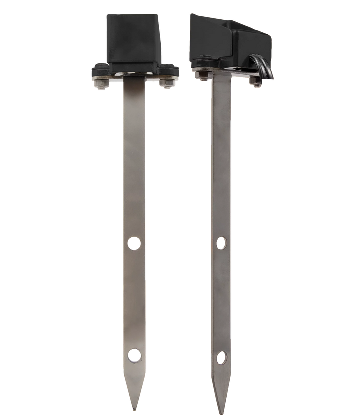 Brilliance Mini Beam with Stake and Shield Brass Low Voltage Directional LED Light IP68 Waterproof