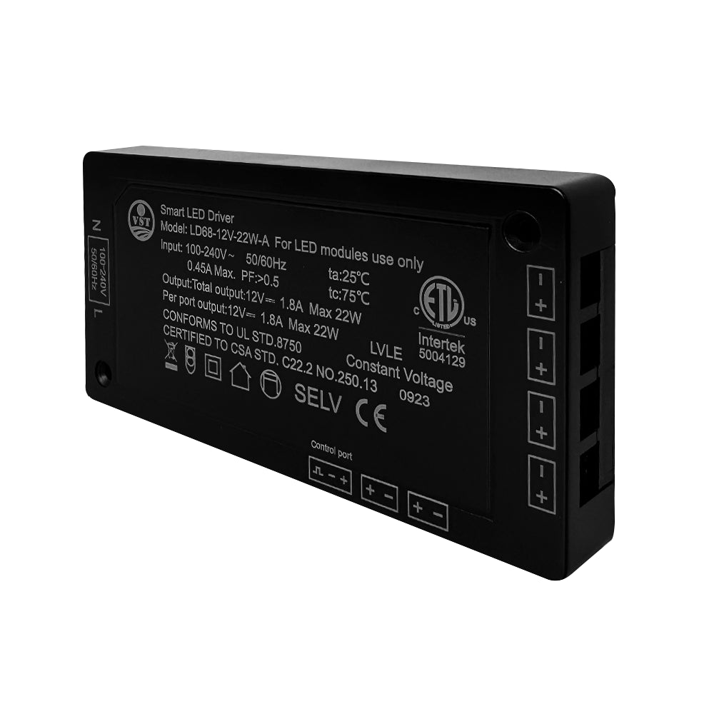 Outdoor Landscape Lighting LED 12V Low Voltage TSDC48 – Heavy Duty 12V DC 48W Low Voltage Transformer for LED Modules