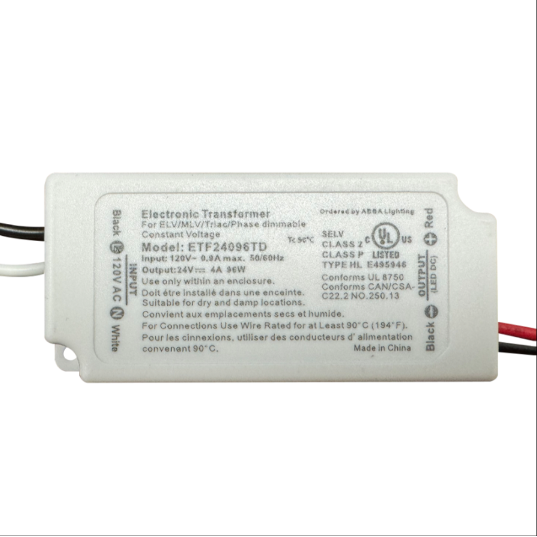 TSDCS96 – 24V DC 96W Transformer for LED Strip, Module and Tape Lights Residential Commercial