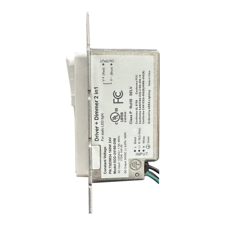Outdoor Landscape Lighting LED 12V Low Voltage TSDIM24 160W AC24V Dimmable Switch and Transformer Combo