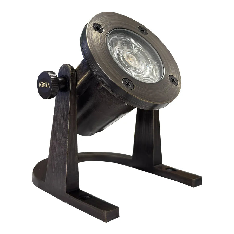 Outdoor Landscape Lighting LED 12V Low Voltage ULB01 Cast Brass Underwater Pond Light | Lamp Ready 12V Low Voltage Landscape Light