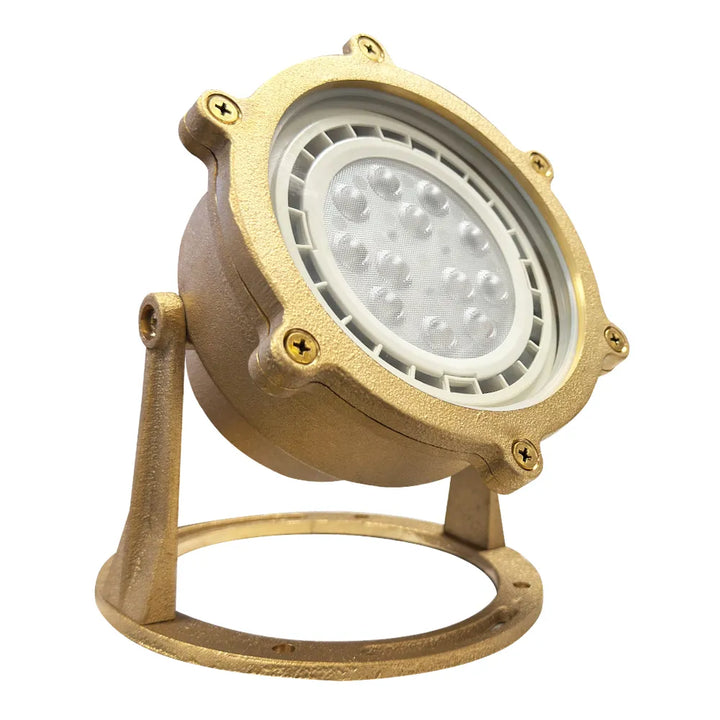 Outdoor Landscape Lighting LED 12V Low Voltage ULB02 4x/8x/12x Package Cast Brass PAR36 LED 12V Low Voltage Underwater Pond Light IP68 Waterproof 10W 160° 3000K Bulb