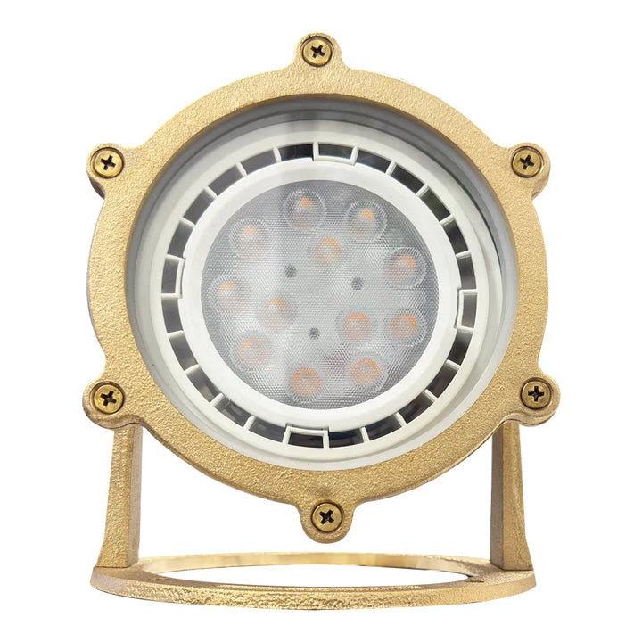Outdoor Landscape Lighting LED 12V Low Voltage ULB02 Cast Brass Underwater Pond Light | Lamp Ready 12V Low Voltage Landscape Light
