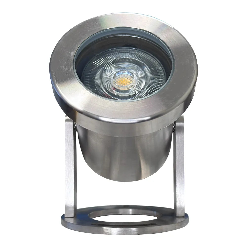 Outdoor Landscape Lighting LED 12V Low Voltage ULB03 4x/8x/12x Package Stainless Steel 12V Low Voltage Underwater Landscape LED Fountain Light Pond Lighting with 3W 3000K Bulb